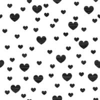 Black and White Heart Pattern Design Background vector