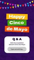 Flat Design Cinco de Mayo Instagram Story template