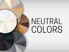 Neutral Colors Banner Background Illustration vector