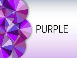 Purple Color Background Illustration Banner with Violet Shade Color Wheels vector