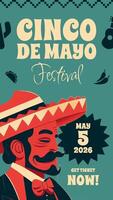 Cinco de Mayo Festival Ticket Promotion template