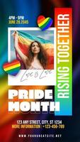 Pride Month Rising Together Instagram Story template
