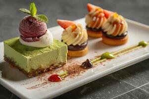 innovative desserts that blend traditional flavors and techniques from different cultures photo