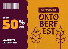 Oktoberfest Gift Card Template