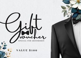 Groomsmen Gift Voucher Card Template