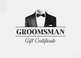 Groomsman Gift Certificate template