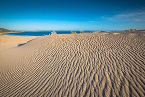 Beautiful view on beach and ocean, Spain, Tarifa photo