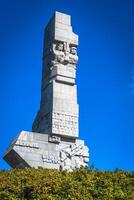 westplatte. Monumento conmemorando primero batalla de segundo mundo guerra y polaco defensa guerra foto