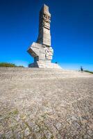 Westerplatte. Monument commemorating first battle of Second World War and Polish Defense War photo