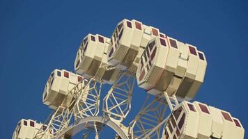 Ferris wheel suspended in air video