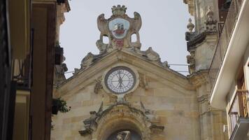 storico edificio con orologio Torre video