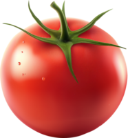 A Fresh Ripe Tomato isolated on a transparent background png