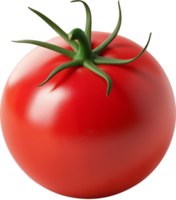 A Fresh Ripe Tomato isolated on a transparent background png