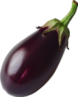 A purple eggplant vegetable isolated on a transparent background png