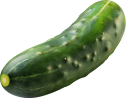 Fresco verde Pepino aislado en un transparente antecedentes png