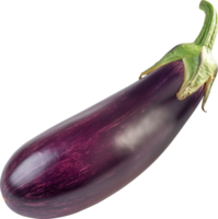 A purple eggplant vegetable isolated on a transparent background png