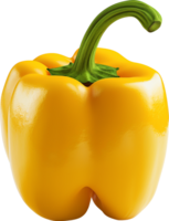 Fresh Ripe Bell pepper isolated on a transparent background png