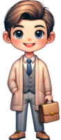 A cute Speech Therapist smiling and standing confidently isolated png