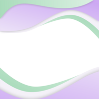 trasparente astratto onda viola pastello confine telaio sfondo png