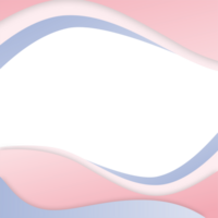 transparent abstrakt Welle Rosa Blau Rand Rahmen Hintergrund png