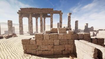 Ancient ruins of Ptolemais near Benghazi photo