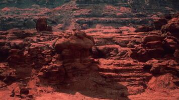 rojo rock grandioso cañón nacional conservación zona en Nevada foto