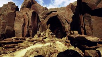 fabuloso ver de vistoso piedras dentro el cueva foto