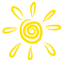 Sun shine illustration png