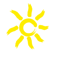 Sun shine illustration png