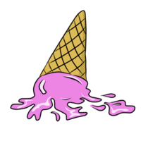 mignonne la glace crème modèle illustration pour votre conception png