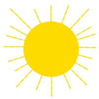 sole brillare illustrazione png