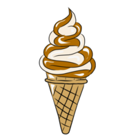 mignonne la glace crème modèle illustration pour votre conception png