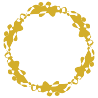 Aesthetic wreath for border or frame png