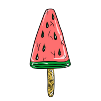 Cute ice cream pattern illustration for your design png