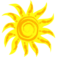 Sun shine illustration png