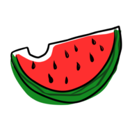 vattenmelon sommar illustration png