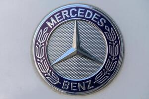 Gaziveren Cyprus 02.17.2024 Mercedes emblem 3 photo