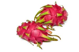 Dragon fruit or pitaya isolated on white background, photo