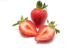 strawberry isolated on white. healthy food red strawberry.juicy straw group. 11 photo