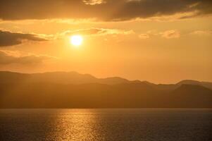 sunset view of the mountains in Cyprus in winter 9 photo