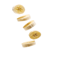 Delightful Cutouts of Flying Banana Slices png