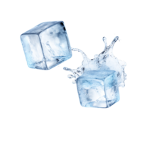 dynamique découpes de en volant la glace cubes png