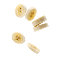 Playful Banana Slice Silhouettes Floating png