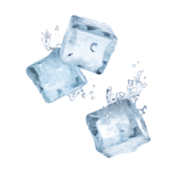 Subzero Soar Cutouts of Flying Ice Cubes png