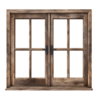 Vintage Charm Cutouts of Wooden Windows png