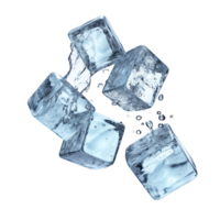 Frosty Frenzy Cutouts of Flying Ice Cubes png