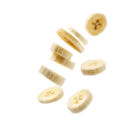 Joyful Cutouts of Flying Banana Slices png