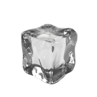 hielo cubo aislado en transparente antecedentes generado por ai png