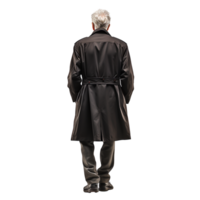 Senior Gentleman im klassisch schwarz Kleid png