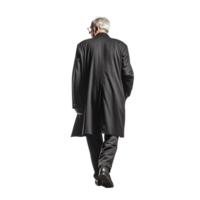 Senior Gentleman im klassisch schwarz Kleid png